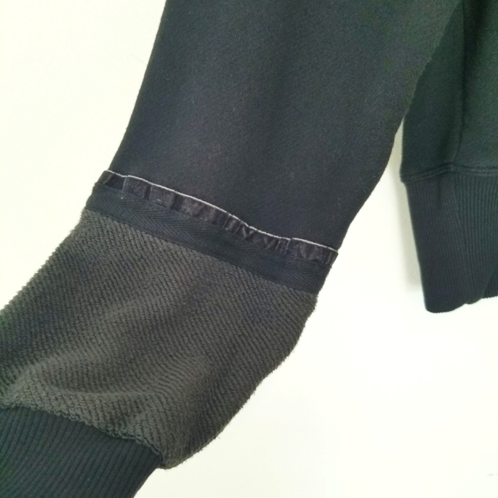 Splendid Black Long Sleeve Pullover Sweatshirt Ribbed Waistband Lounge Wear EUC - Picture 9 of 12
